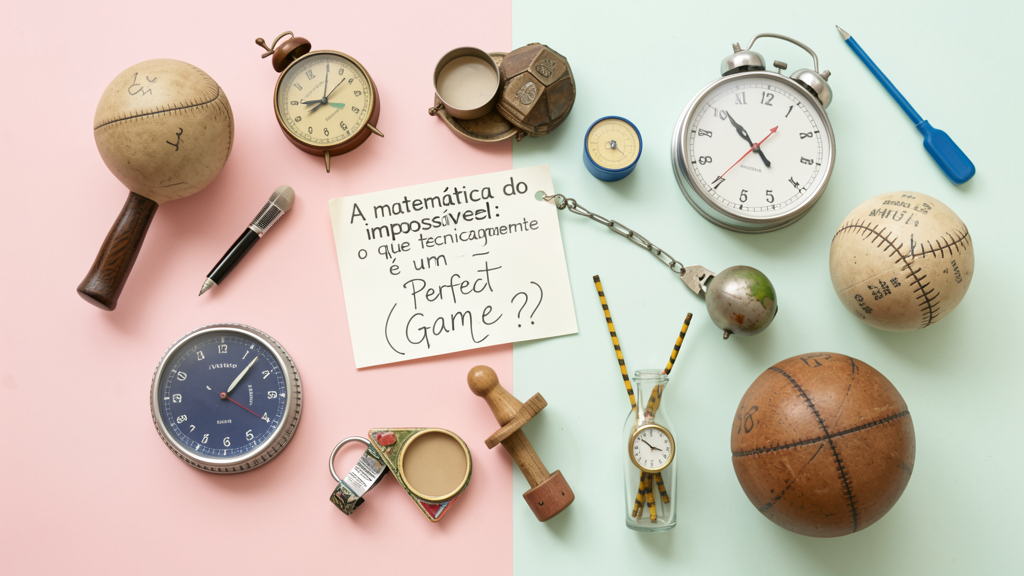 Imagem editorial ilustrando A matemática do impossível: o que tecnicamente é um Perfect Game?